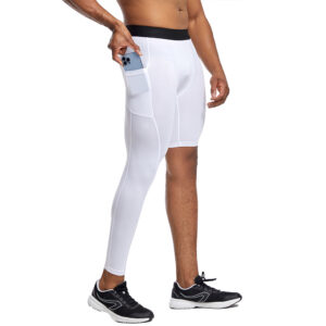 Sports leggings men's fall high elastic breathable quick dry fitness pants storm sweat training basketball bottoming pants